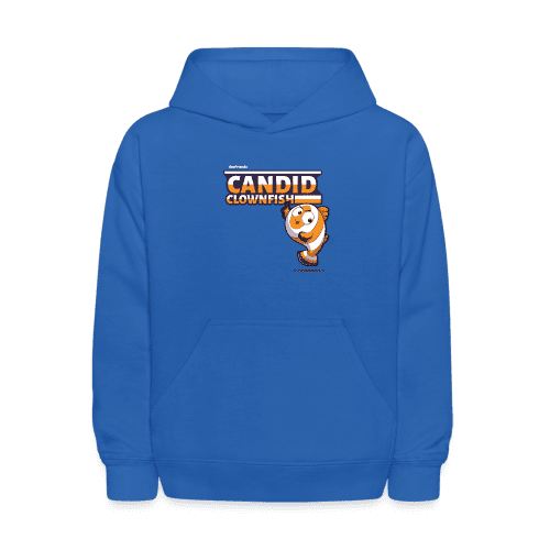 Candid Clownfish Character Comfort Kids Hoodie - royal blue