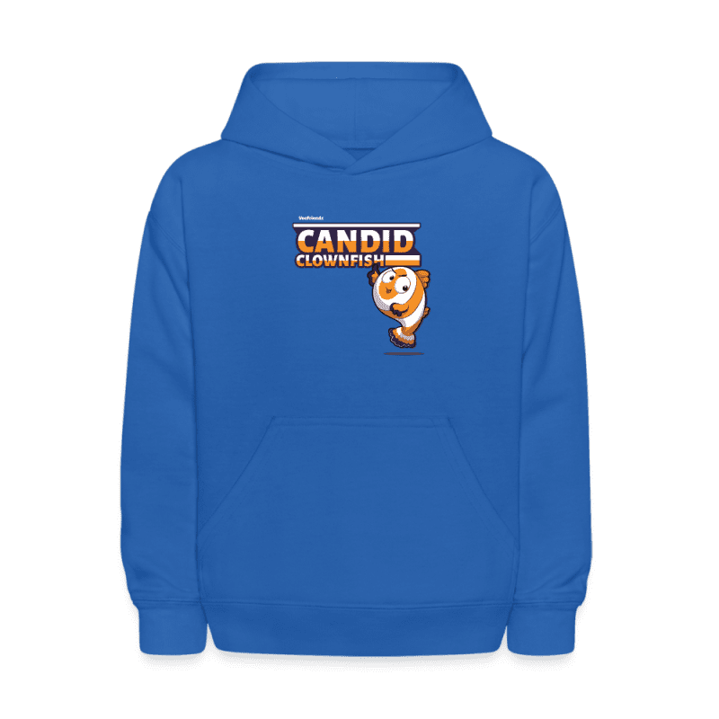 Candid Clownfish Character Comfort Kids Hoodie - royal blue