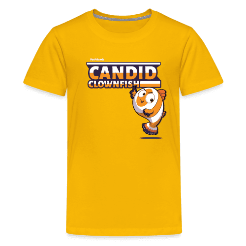 Candid Clownfish Character Comfort Kids Tee - sun yellow