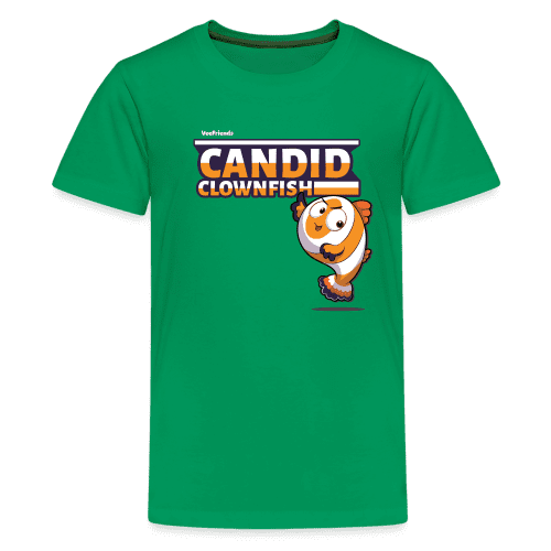 Candid Clownfish Character Comfort Kids Tee - kelly green