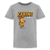 Caring Camel Character Comfort Kids Tee - heather gray