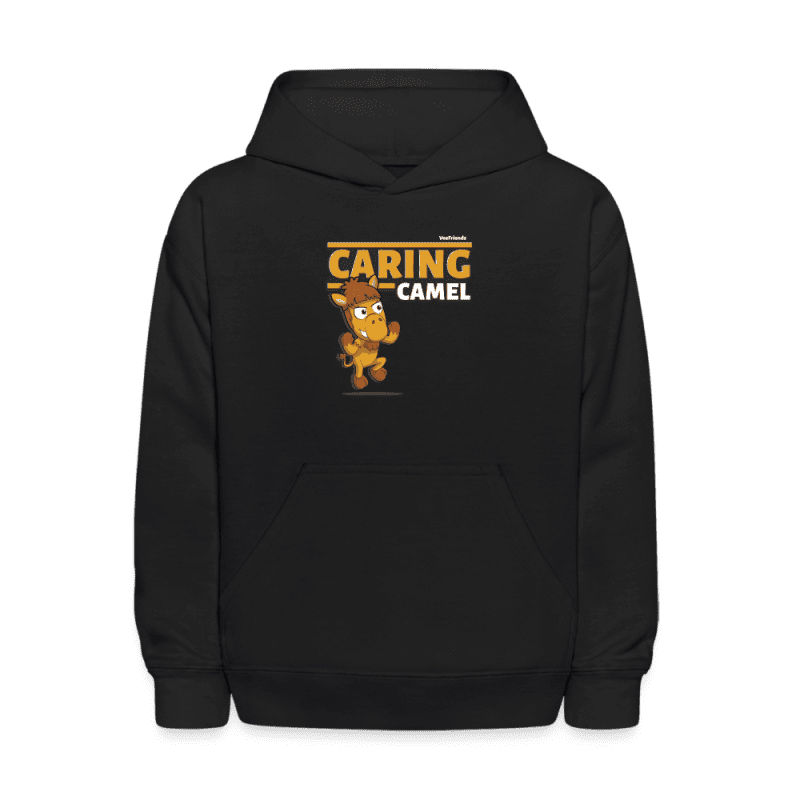 Caring Camel Character Comfort Kids Hoodie - black