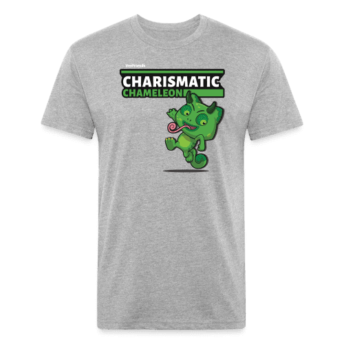 Charismatic Chameleon Character Comfort Adult Tee - heather gray