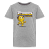 Charming Cheetah Character Comfort Kids Tee - heather gray