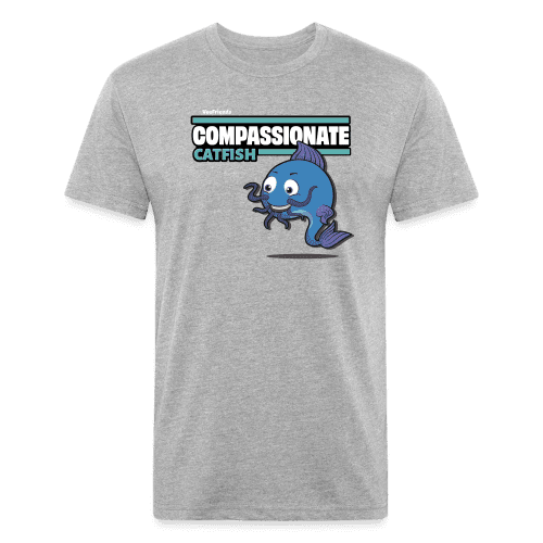 Compassionate Catfish Character Comfort Adult Tee - heather gray