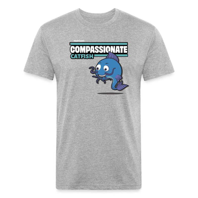 Compassionate Catfish Character Comfort Adult Tee - heather gray