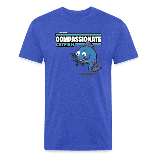 Compassionate Catfish Character Comfort Adult Tee - heather royal