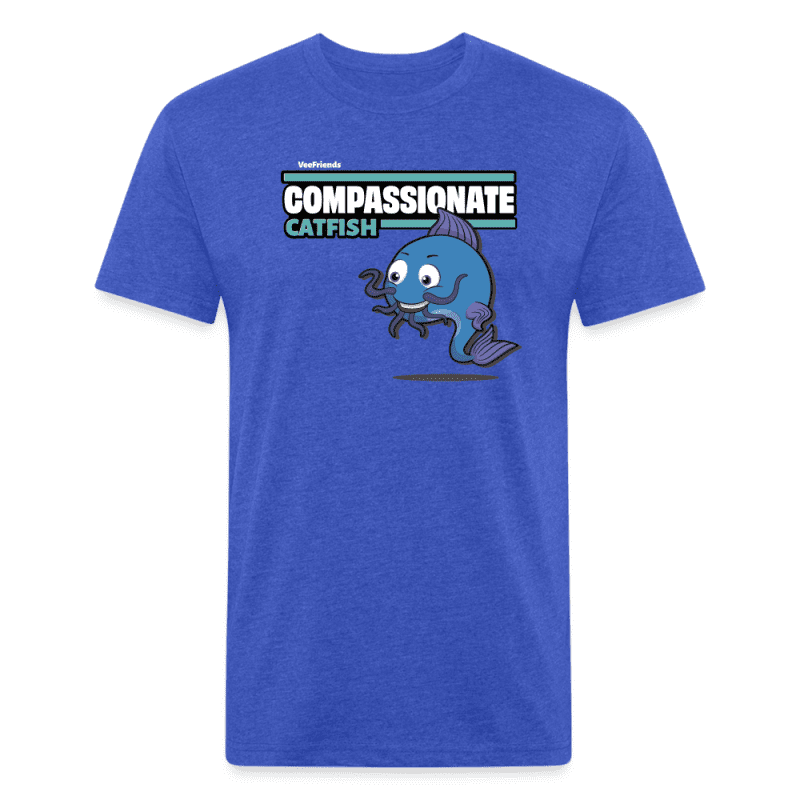 Compassionate Catfish Character Comfort Adult Tee - heather royal