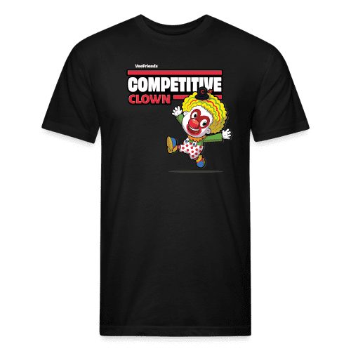 Competitive Clown Character Comfort Adult Tee - black