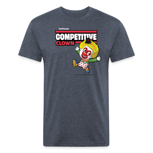 Competitive Clown Character Comfort Adult Tee - heather navy