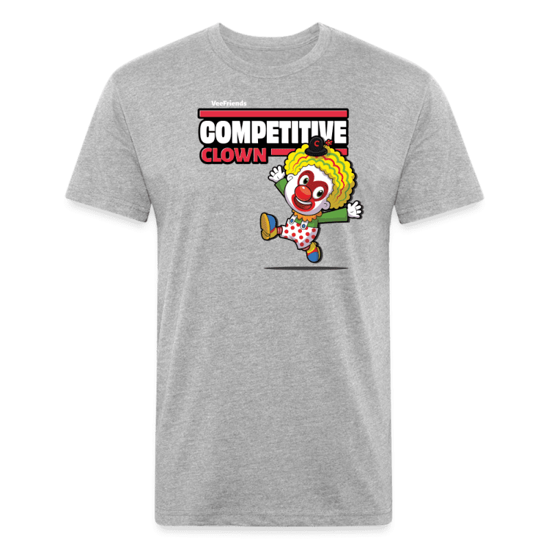 Competitive Clown Character Comfort Adult Tee - heather gray