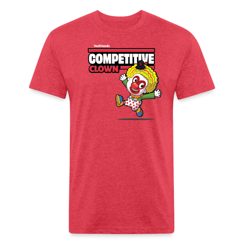 Competitive Clown Character Comfort Adult Tee - heather red