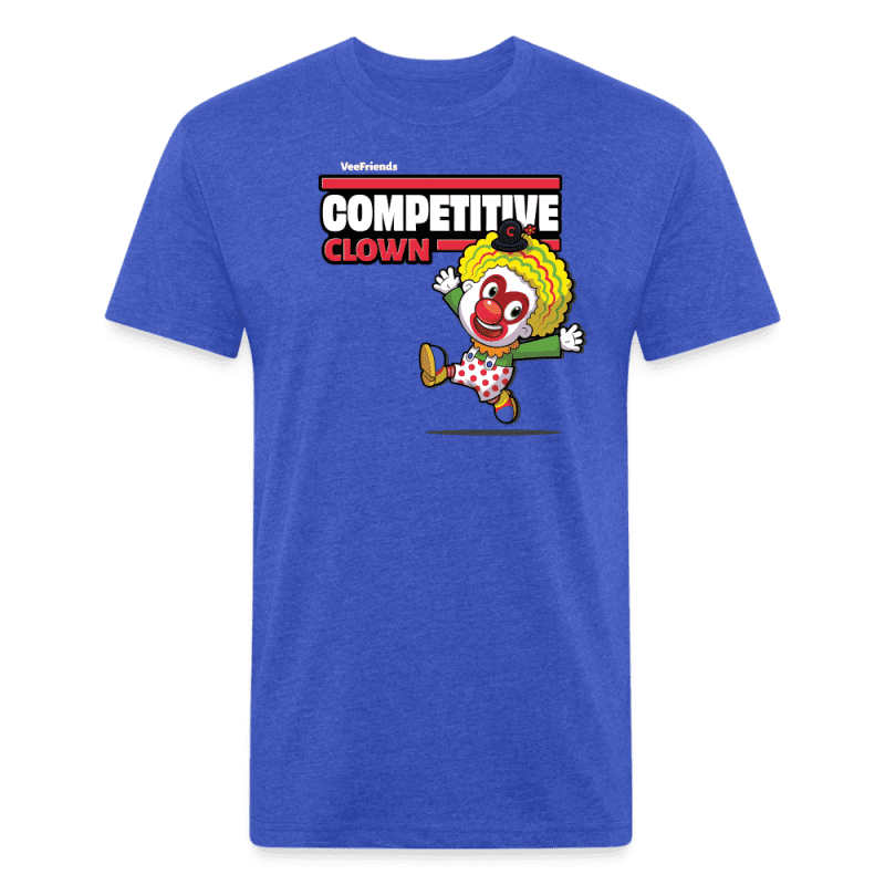 Competitive Clown Character Comfort Adult Tee - heather royal