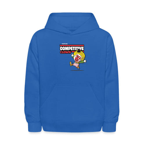 Competitive Clown Character Comfort Kids Hoodie - royal blue