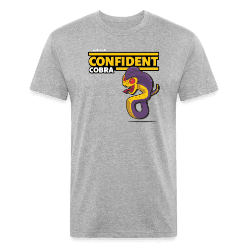 Confident Cobra Character Comfort Adult Tee - heather gray