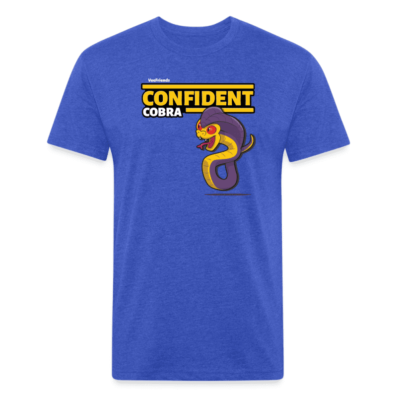 Confident Cobra Character Comfort Adult Tee - heather royal