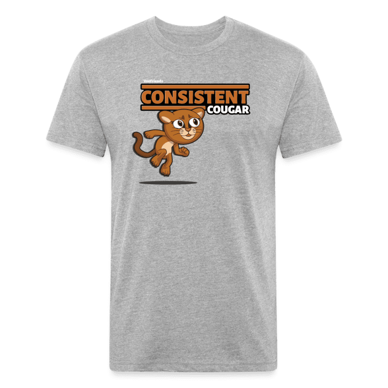 Consistent Cougar Character Comfort Adult Tee - heather gray