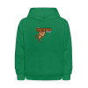 Consistent Cougar Character Comfort Kids Hoodie - kelly green