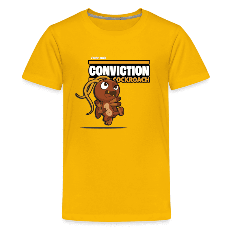 Conviction Cockroach Character Comfort Kids Tee - sun yellow