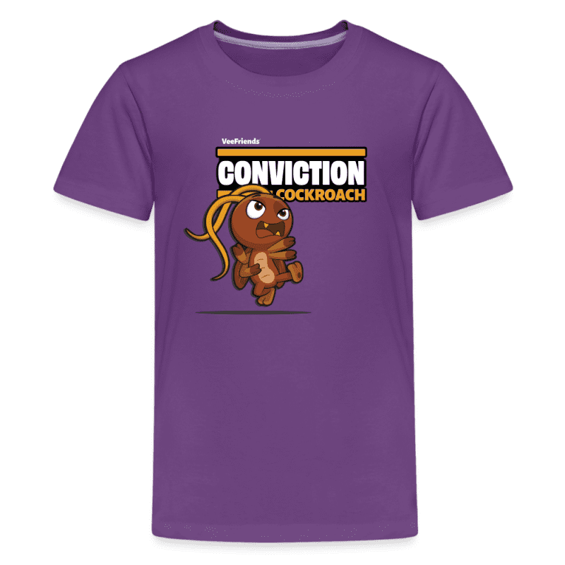 Conviction Cockroach Character Comfort Kids Tee - purple