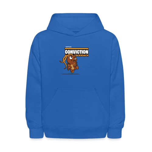 Conviction Cockroach Character Comfort Kids Hoodie - royal blue