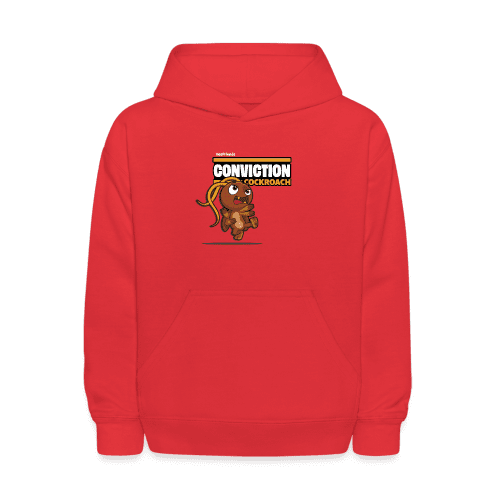 Conviction Cockroach Character Comfort Kids Hoodie - red