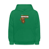 Conviction Cockroach Character Comfort Kids Hoodie - kelly green