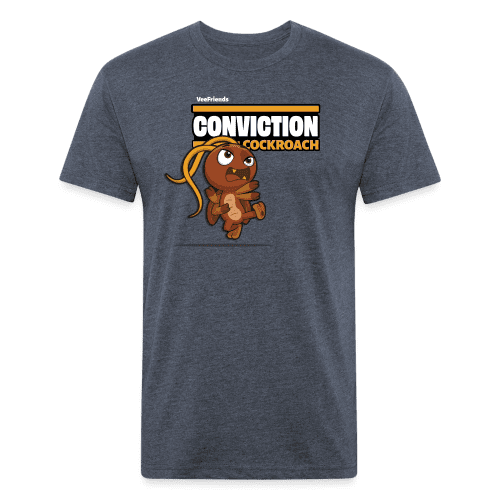 Conviction Cockroach Character Comfort Adult Tee - heather navy