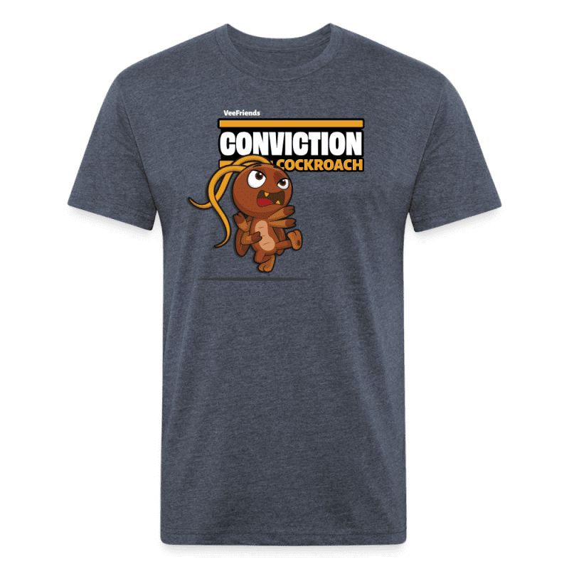 Conviction Cockroach Character Comfort Adult Tee - heather navy