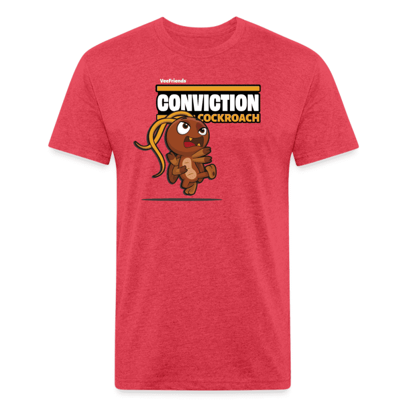 Conviction Cockroach Character Comfort Adult Tee - heather red