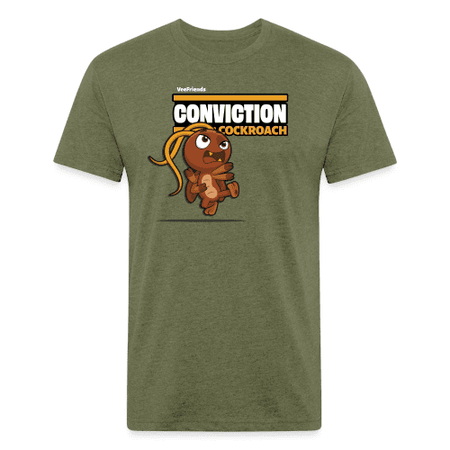 Conviction Cockroach Character Comfort Adult Tee - heather military green