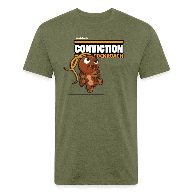 Conviction Cockroach Character Comfort Adult Tee - heather military green