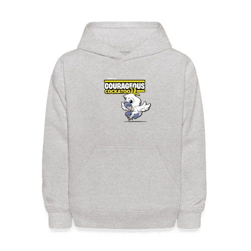 Courageous Cockatoo Character Comfort Kids Hoodie - heather gray