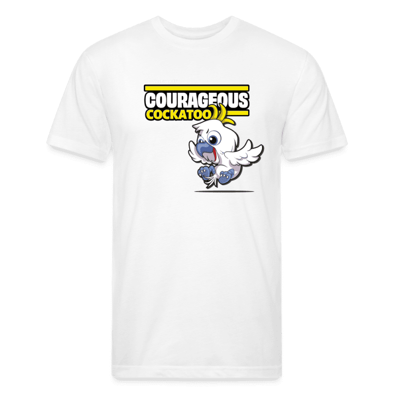 Courageous Cockatoo Character Comfort Adult Tee - white