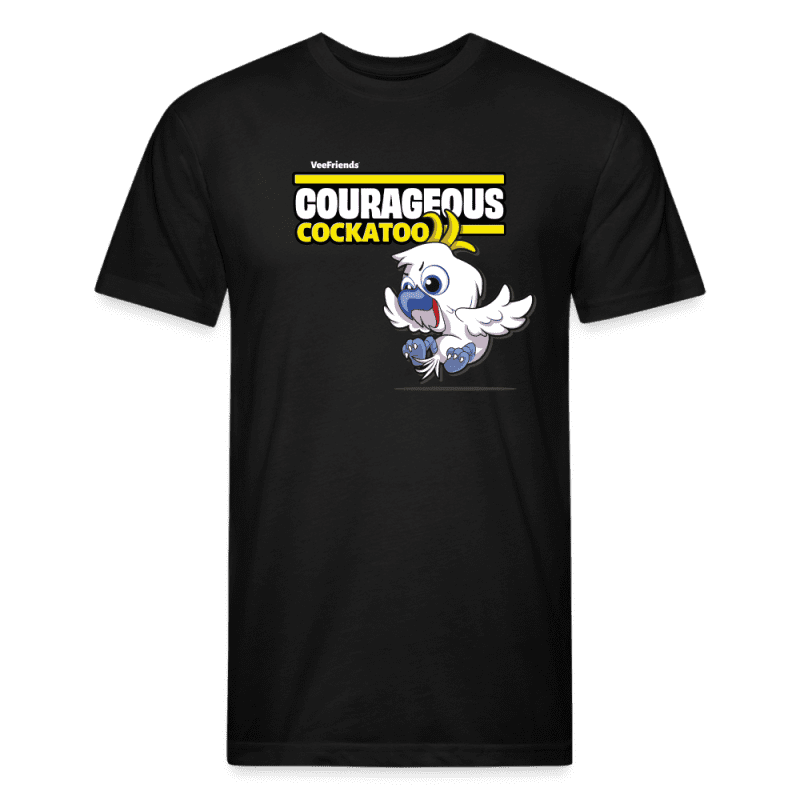 Courageous Cockatoo Character Comfort Adult Tee - black