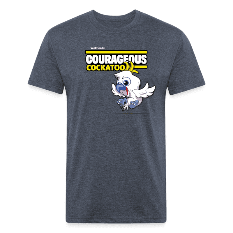 Courageous Cockatoo Character Comfort Adult Tee - heather navy