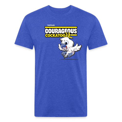 Courageous Cockatoo Character Comfort Adult Tee - heather royal