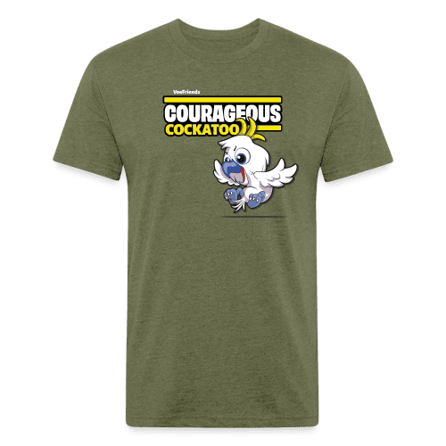 Courageous Cockatoo Character Comfort Adult Tee - heather military green