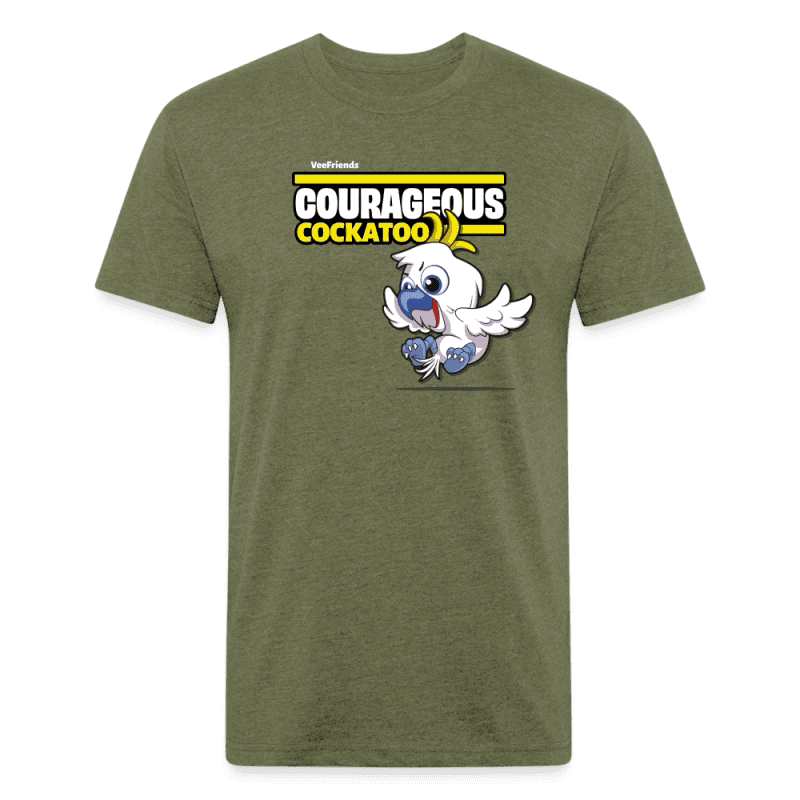 Courageous Cockatoo Character Comfort Adult Tee - heather military green