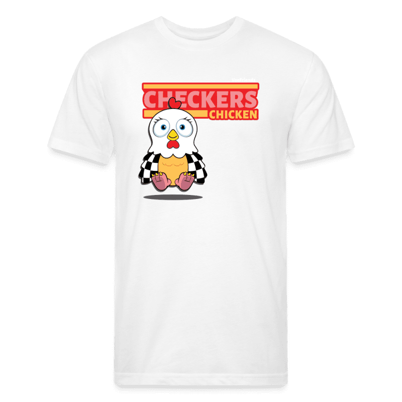 Checkers Chicken Character Comfort Adult Tee - white