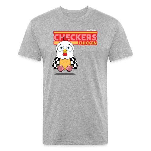 Checkers Chicken Character Comfort Adult Tee - heather gray