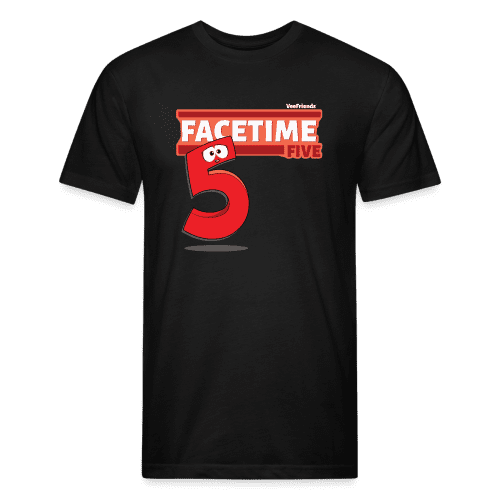 Facetime Five Character Comfort Adult Tee - black