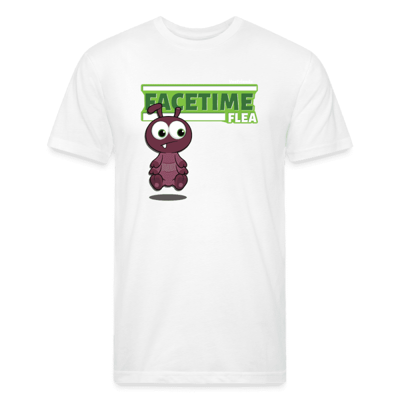 Facetime Flea Character Comfort Adult Tee - white