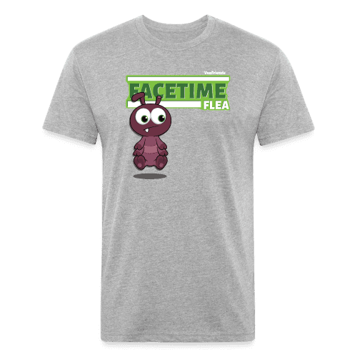 Facetime Flea Character Comfort Adult Tee - heather gray