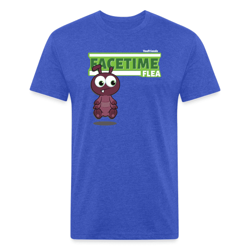 Facetime Flea Character Comfort Adult Tee - heather royal