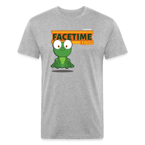 Facetime Frog Character Comfort Adult Tee - heather gray