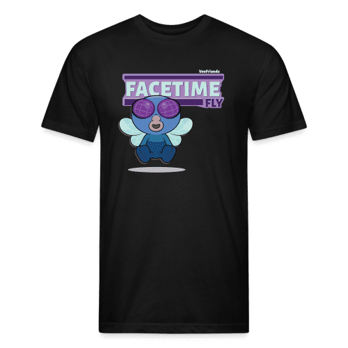 Facetime Fly Character Comfort Adult Tee - black