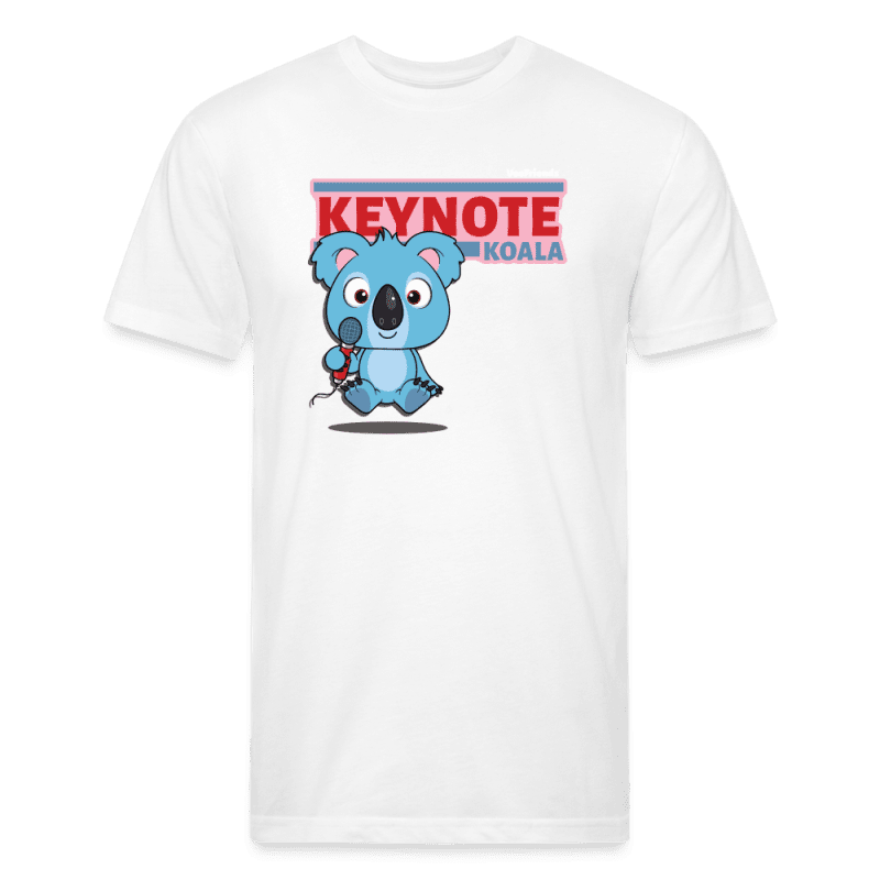 Keynote Koala Character Comfort Adult Tee - white