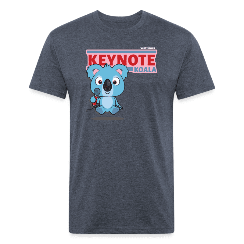 Keynote Koala Character Comfort Adult Tee - heather navy