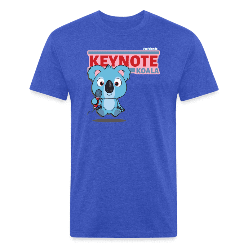 Keynote Koala Character Comfort Adult Tee - heather royal